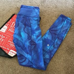 Blue lululemon leggings
